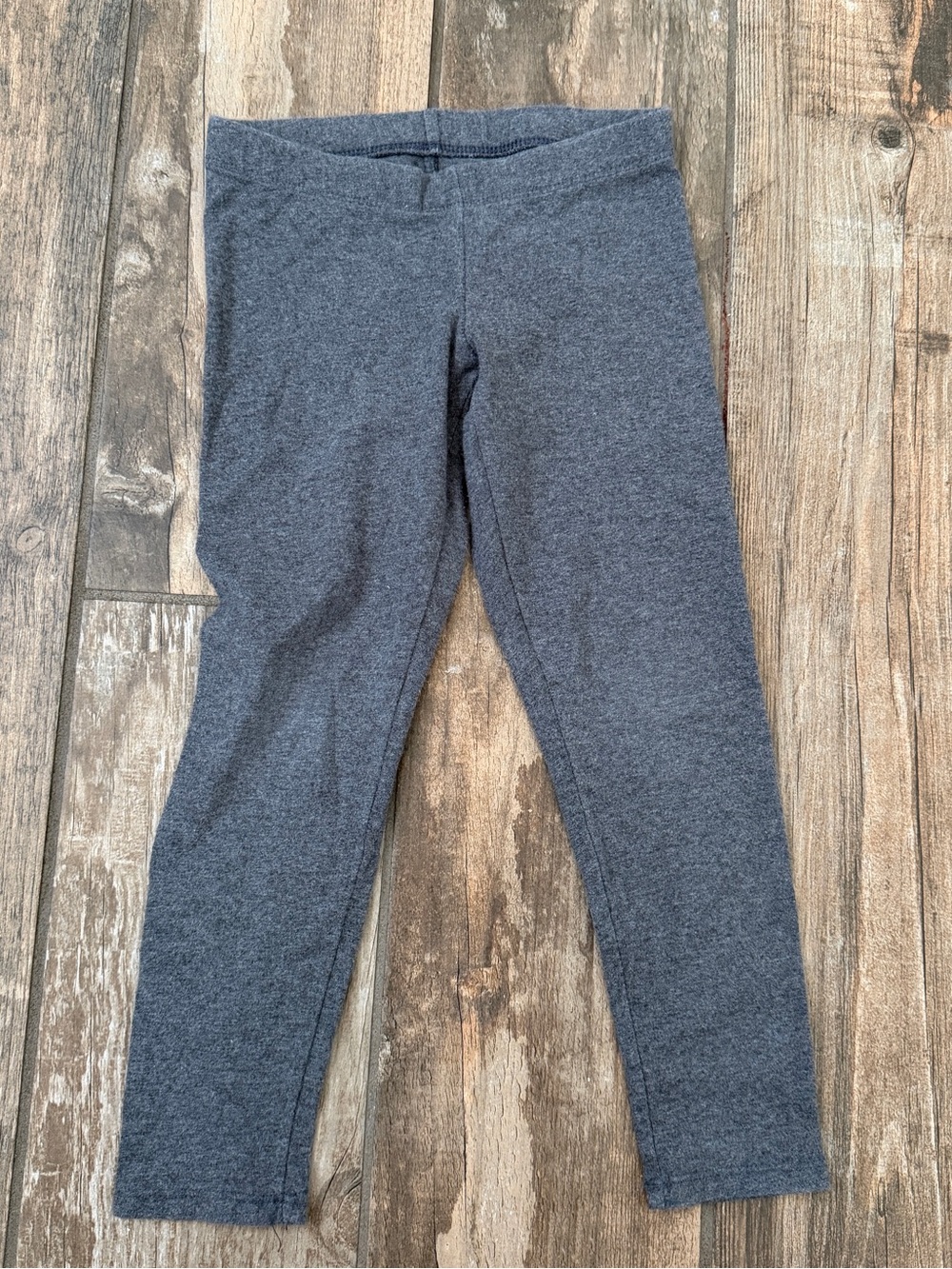 Kids Stretch Knit Leggings - Charcoal Gray